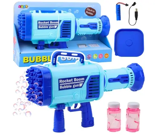 Large Electric Bubble Gun 64 Holes Blue Large Electric Bubble Gun 64 Holes Blue