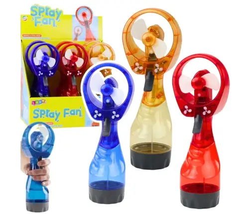 Portable Fan with Battery-Operated Spray Mix