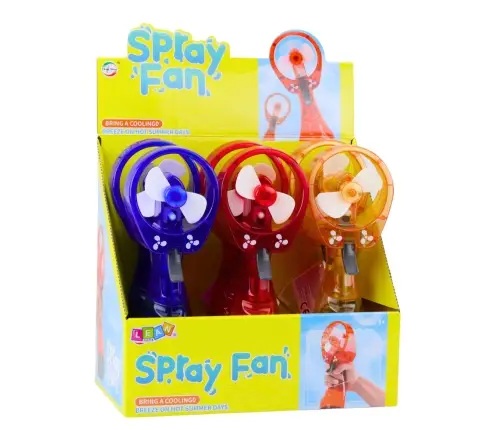 Portable Fan with Battery-Operated Spray Mix