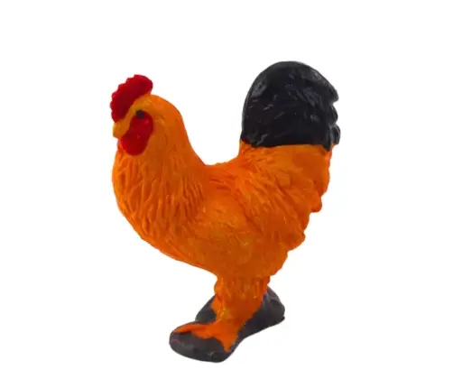 Set of Mini Figures Cow Horse Pig Dog Chicken Goose 3-5cm 6pcs.