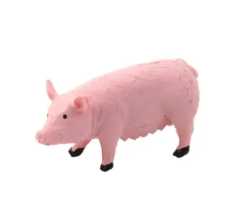 Set of Mini Figures Cow Horse Pig Dog Chicken Goose 3-5cm 6pcs.