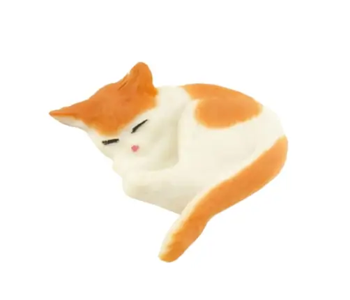 Set of Mini Figures Cat Breeds Cats Feeding Bowl 4-6cm 7pcs