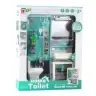 Toy Bathroom Shower Sink Toilet Lights Sounds Accessories Toy Bathroom Shower Sink Toilet Lights Sounds Accessories