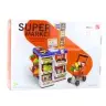 Shop Set Cash Register, Trolley, Scanner, Supermarket, Kids Shop