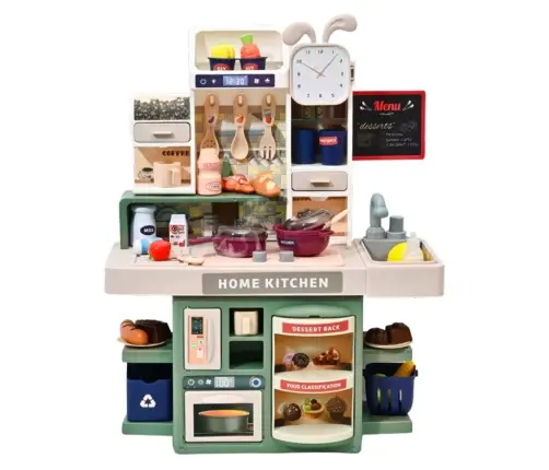 Children's Kitchen For Children Water Steam Lights Sounds Accessories 33 pcs.