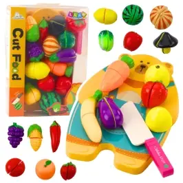 Fruit Vegetable Chopping Board Knife Set Educational Accessories For Children