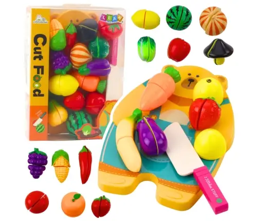 Fruit Vegetable Chopping Board Knife Set Educational Accessories For Children