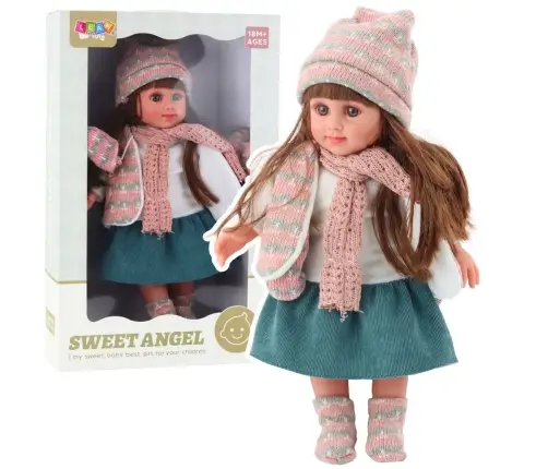 Sweet Angel Doll in Winter Outfit, Hat, and Scarf, 36cm Sweet Angel Doll in Winter Outfit, Hat, and Scarf, 36cm