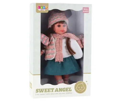Sweet Angel Doll in Winter Outfit, Hat, and Scarf, 36cm Sweet Angel Doll in Winter Outfit, Hat, and Scarf, 36cm