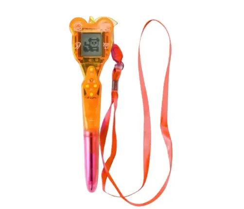 Electronic Game with Pen 168 in 1 Pink and Orange Lanyard Electronic Game with Pen 168 in 1 Pink and Orange Lanyard
