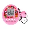 Tamagotchi Pet Egg Electronic Game 168W1 Keychain With Bell Pink