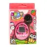 Tamagotchi Pet Egg Electronic Game 168W1 Keychain With Bell Pink