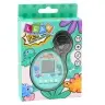 Tamagotchi Pet Egg Electronic Game 168W1 Keychain With Bell Turquoise