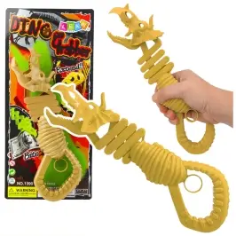 Biting Skeleton Dinosaur Grapple Gun Brown