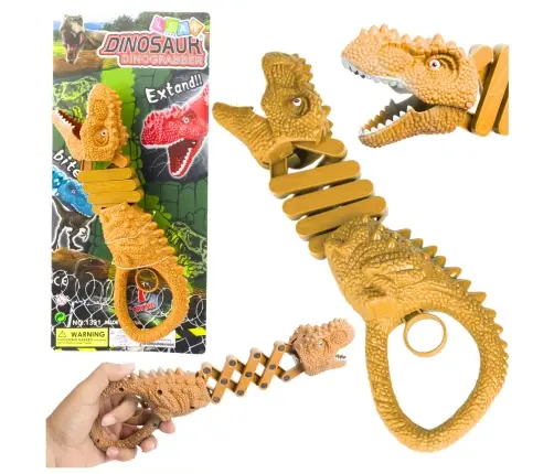 Biting Dinosaur Grapple Gun Brown
