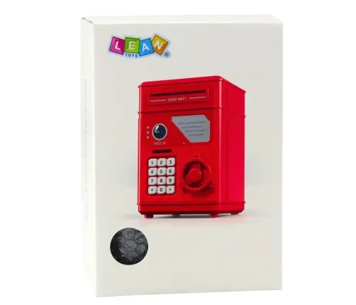Electronic Safe ATM Piggy Bank with PIN for Children Pink