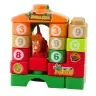 Educational Construction Blocks in a Backpack Dinosaurs Numbers Letters 26 pcs.