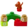 Educational Construction Blocks in a Backpack Dinosaurs Numbers Letters 26 pcs.