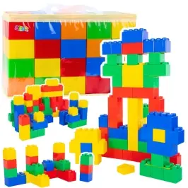 Set of Large Construction Blocks in a Bag, Colorful, 28.5x9x9 cm, 20 pcs. Set of Large Construction Blocks in a Bag, Colorful, 28.5x9x9 cm, 20 pcs.