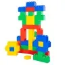 Set of Large Construction Blocks in a Bag, Colorful, 28.5x9x9 cm, 20 pcs.