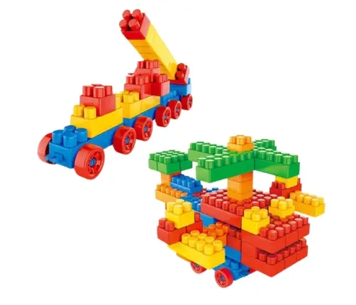 Set of 3D Colorful Construction Blocks 180 pcs.