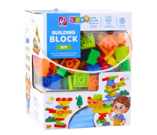 Set of 3D Colorful Construction Blocks 180 pcs.