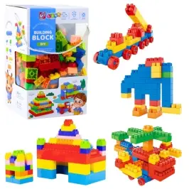 Set of 3D Colorful Construction Blocks 260 pcs.