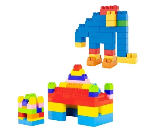 Set of 3D Colorful Construction Blocks 260 pcs.