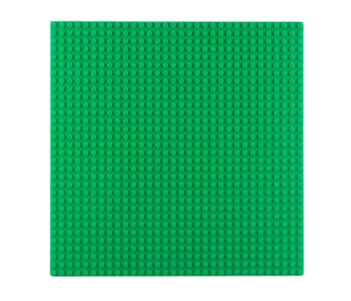 Construction Board for Building Blocks Dark Green 25.5x25.5 cm