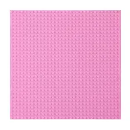 Construction Board for Building Blocks Pink 40x40cm