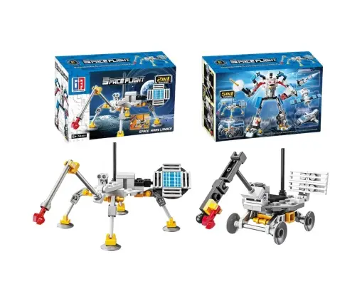 Construction Bricks Space Set Rockets Antennas Robots 2in1 44-54 pcs.