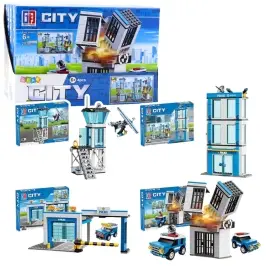 Construction Blocks Police Station Buildings 190-213 pcs.