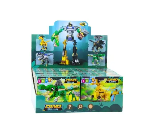 Dinosaur Robot 2in1 Construction Blocks 57-70 pcs Mix