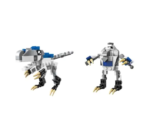Dinosaur Robot 2in1 Construction Blocks 57-70 pcs Mix