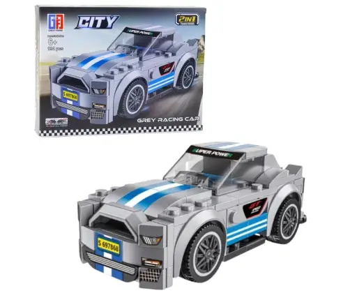 Construction Blocks 2in1 Car Robot Pull-Back Drive 194-216 pcs Mix