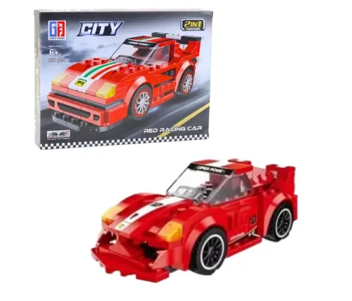 Construction Blocks 2in1 Car Robot Pull-Back Drive 194-216 pcs Mix