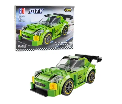 Construction Blocks 2in1 Car Robot Pull-Back Drive 194-216 pcs Mix