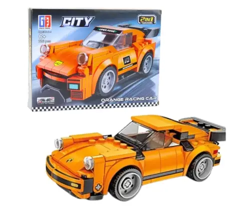 Construction Blocks 2in1 Car Robot Pull-Back Drive 194-216 pcs Mix