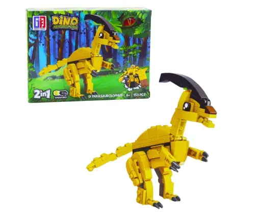 Construction Blocks Set Dinosaur Robot 2in1 153-179 pcs. Mix