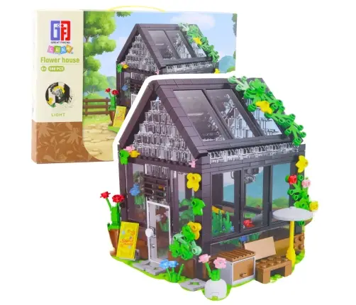 Mini Greenhouse Garden House Construction Blocks 588 pcs. Mini Greenhouse Garden House Construction Blocks 588 pcs.