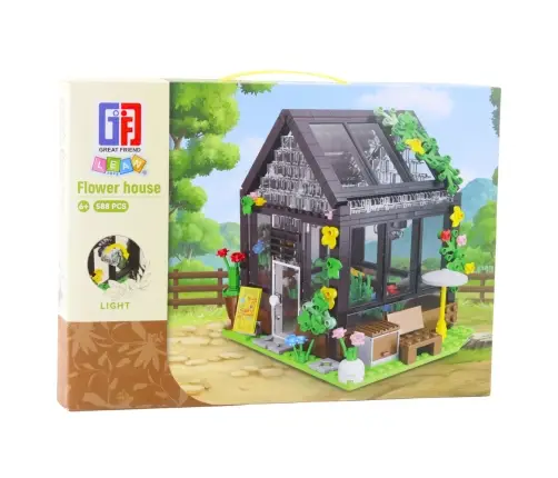 Mini Greenhouse Garden House Construction Blocks 588 pcs. Mini Greenhouse Garden House Construction Blocks 588 pcs.