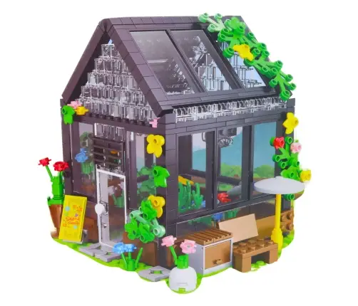 Mini Greenhouse Garden House Construction Blocks 588 pcs. Mini Greenhouse Garden House Construction Blocks 588 pcs.