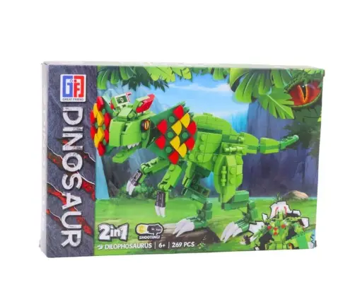 Dilophosaurus Dinosaur Building Blocks Green 269 pcs.