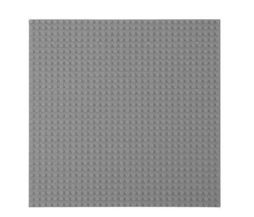 Construction Board for Building Blocks Gray 25.5 x 25.5 cm
