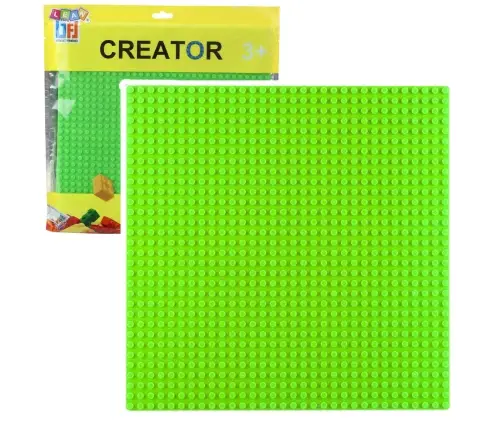 Construction Board for Building Blocks Green 25.5x25.5 cm