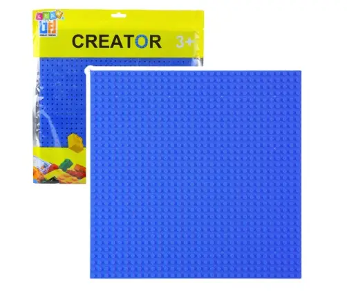 Construction Board for Building Blocks, Navy Blue, 25.5x25.5 cm Construction Board for Building Blocks, Navy Blue, 25.5x25.5 cm