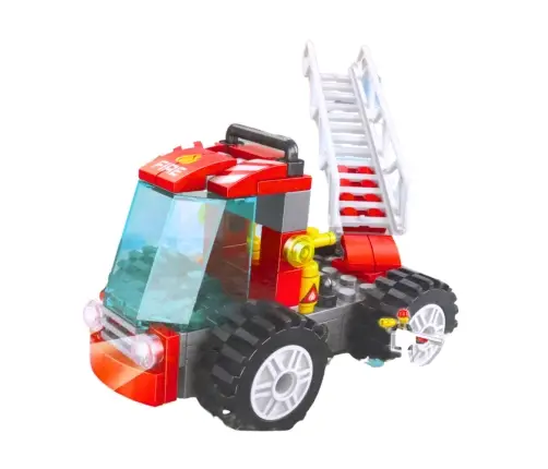 Construction Bricks Fire Truck with Ladder 67 pcs.