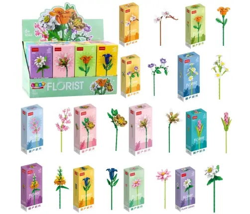 Construction Blocks Single Decorative Flower 56-245 pcs.