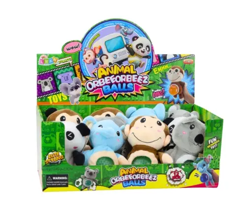 Plush Toy Squeezable Tummy with Water Balls 17cm Mix