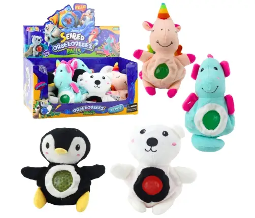 Plush Toy Squeezable Tummy with Water Balls 20cm Mix